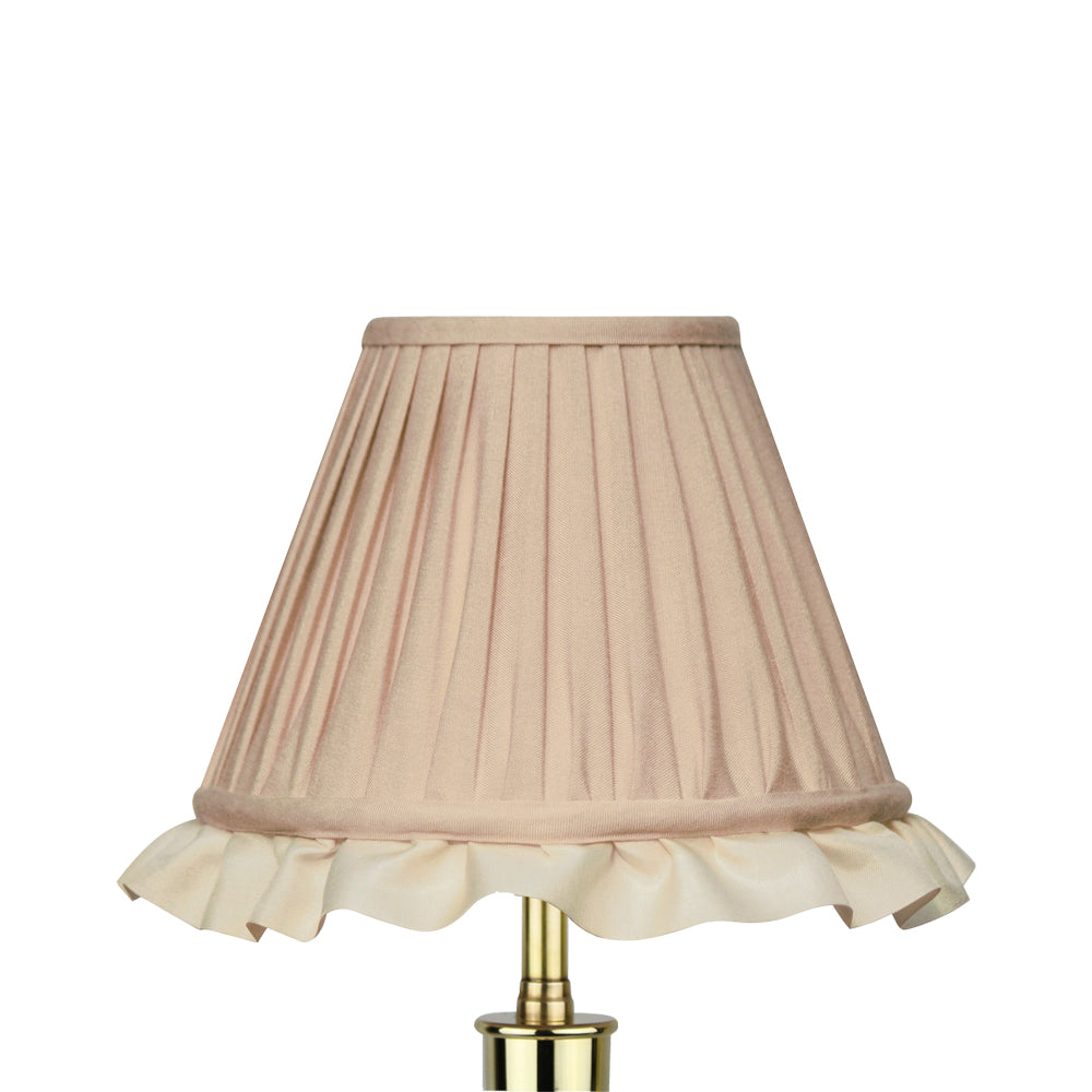 Empire. Dessert dust with dark antung frill.  Gathered