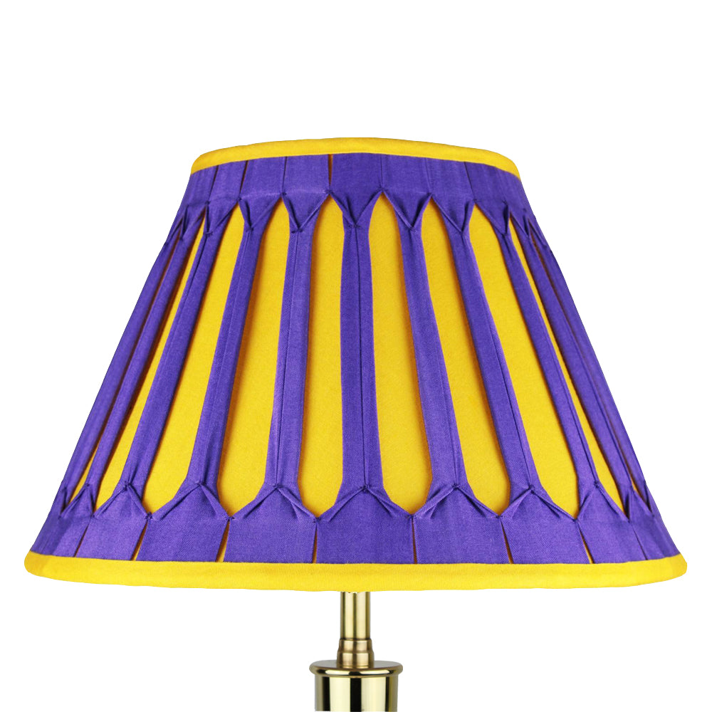 Empire. Windsor Purple/ Golden Glow. Double Gothic pleats.