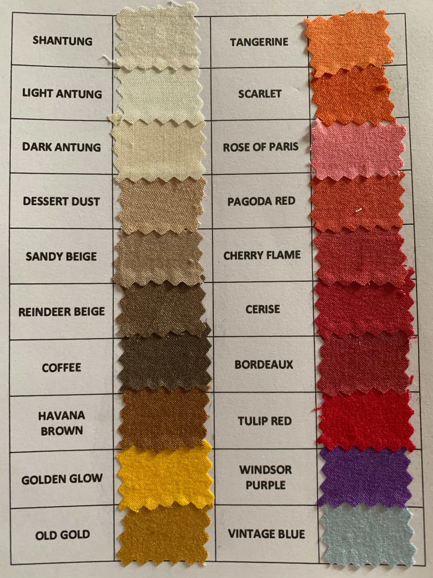Coolie. Tulip Red/ Light Antung. Gathered with butterfly trim