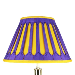 Empire. Windsor Purple/ Golden Glow. Double Gothic pleats.